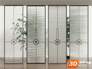 Folding screen Skp Files 